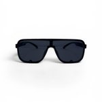 Black sunglasses on a white background
